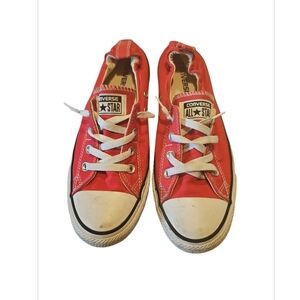 Converse Red and White Chuck Taylor Sneakers
